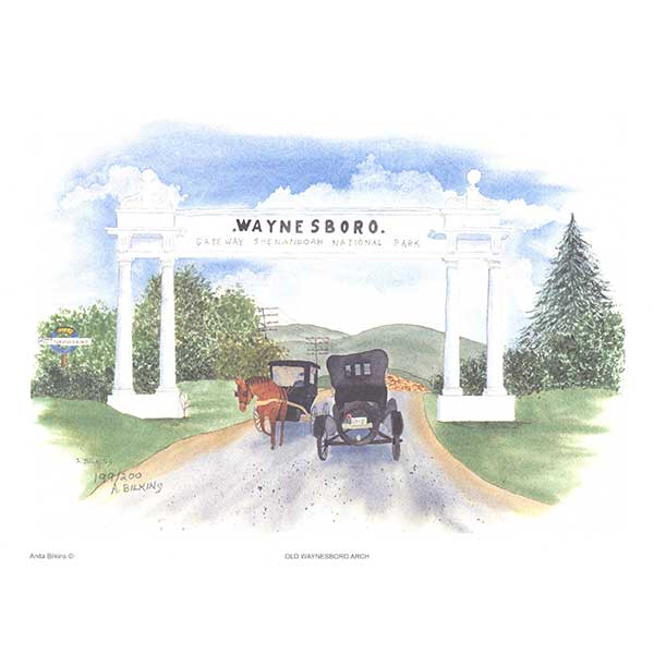 Print Old Waynesboro Arch Waynesboro Heritage Museum